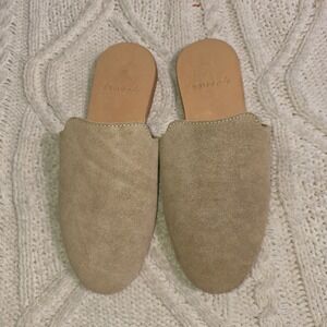 $185 By James‎ Suede Slide Mules Handcrafted ALL Leather Flat Women 9 Excellent